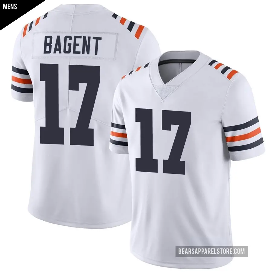 Men's Chicago Bears ＃17 Tyson Bagent White Limited Alternate Classic Vapor Jersey