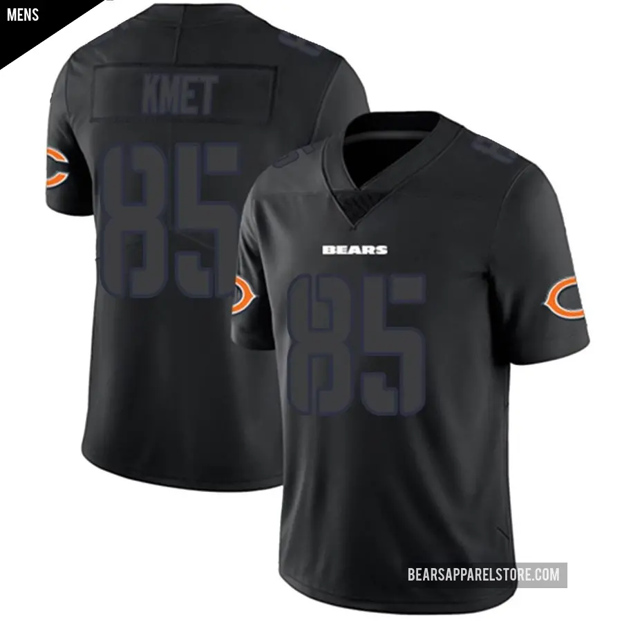 Men's Chicago Bears ＃85 Cole Kmet Black Impact Limited Jersey