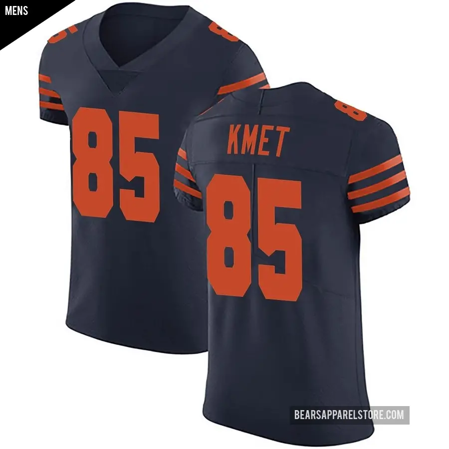 Men's Chicago Bears ＃85 Cole Kmet Navy Blue Elite Alternate Vapor Untouchable Jersey